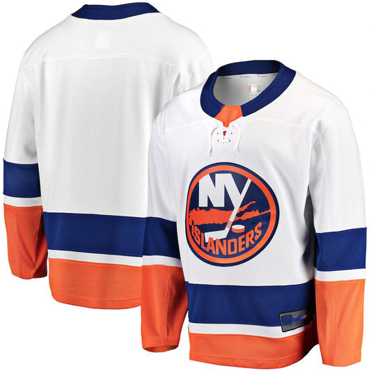 NY.Islanders Fanatics Branded Breakaway Away Jersey White Stitched American Hockey Jerseys CROVYIE