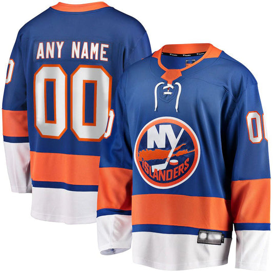 Custom NY.Islanders Fanatics Branded Home Breakaway Jersey Royal Stitched American Hockey Jerseys CROVYIE