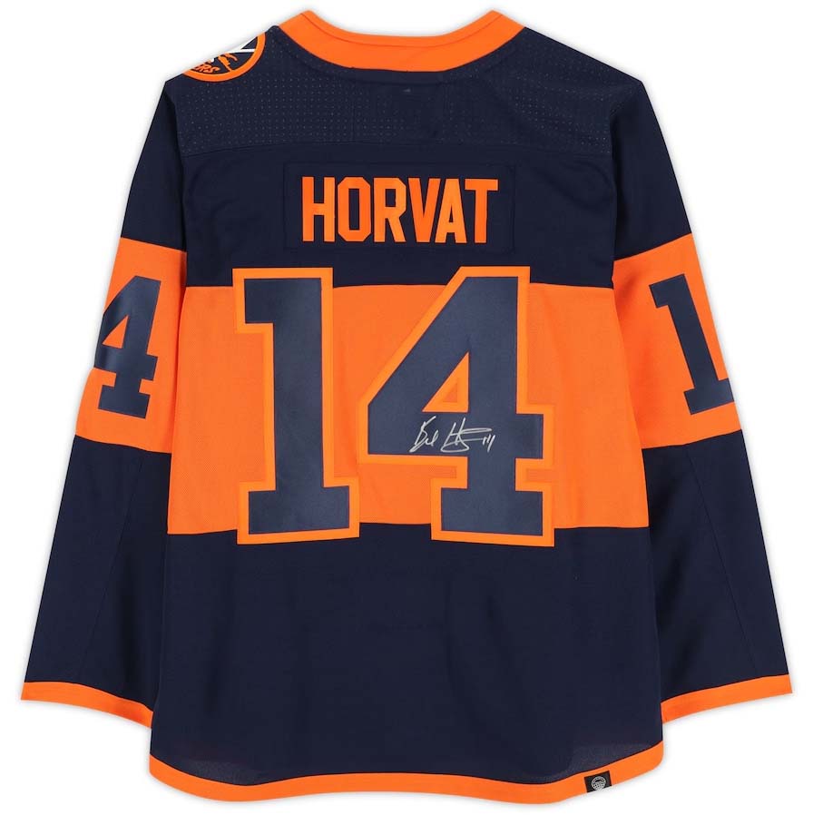 NY.Islanders #14 Bo Horvat Autographed Fanatics Authentic 2024 Stadium Series Authentic Jersey Stitched American Hockey Jerseys CROVYIE