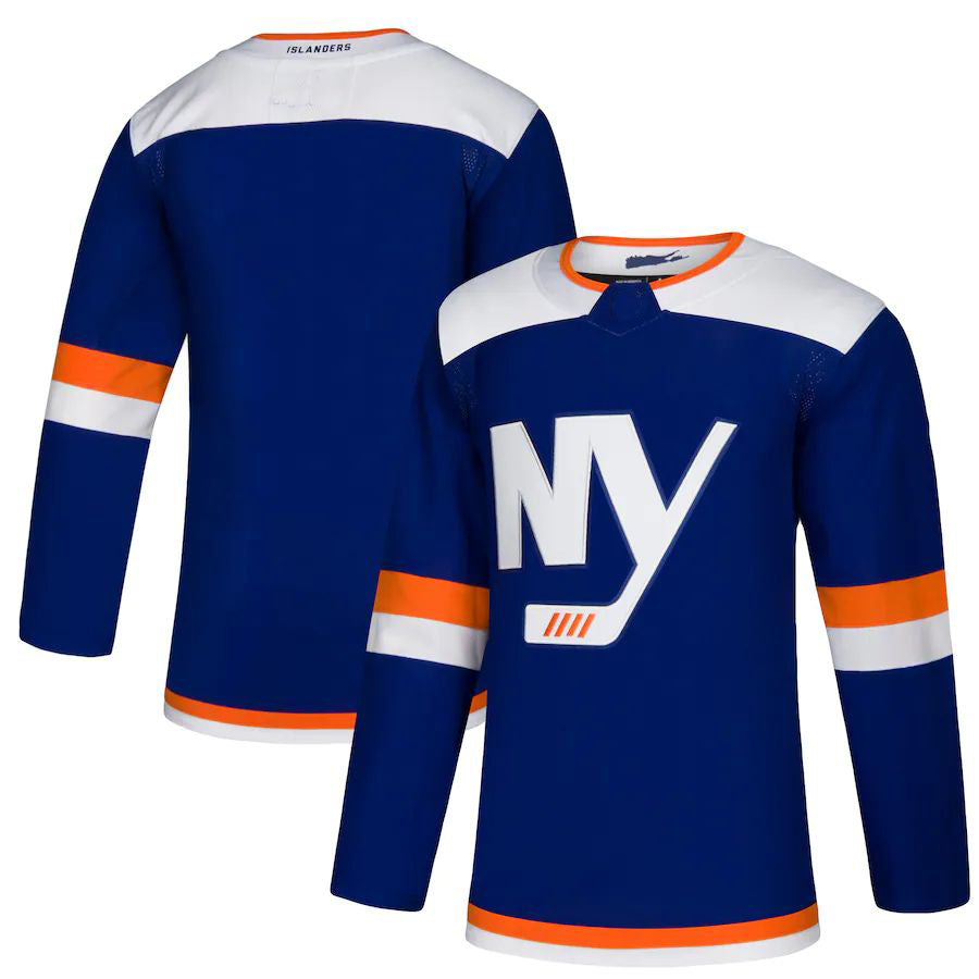 NY.Islanders Alternate Authentic Blank Jersey Blue Stitched American Hockey Jerseys CROVYIE