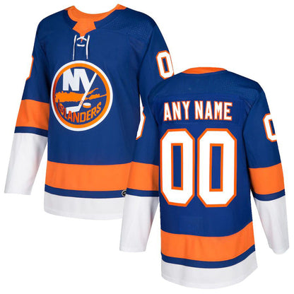 Custom NY.Islanders Authentic Jersey  Royal Stitched American Hockey Jerseys CROVYIE