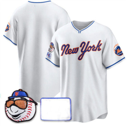 New York Mets Blank White 2025 Spring Training Stitched Baseball Jersey