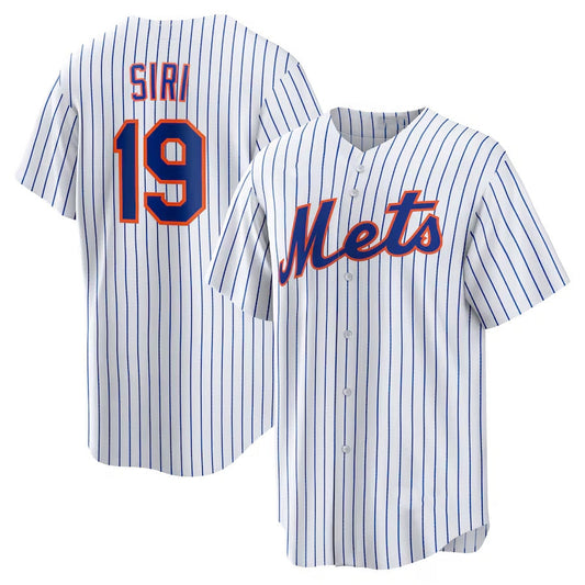 New York Mets #19 Jose Siri Home Replica Jersey - White Stitched Baseball Jersey