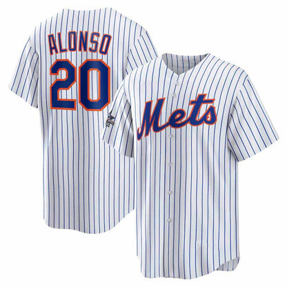New York Mets #20 Pete Alonso 2025 All-Star Game Home Replica Player Jersey - White Stitched Baseball Jersey