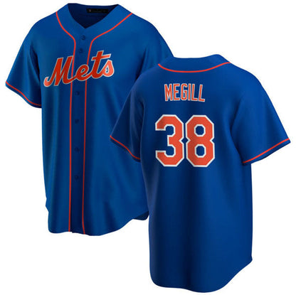New York Mets #38 Tylor Megill Royal Cool Base Stitched Baseball Jersey