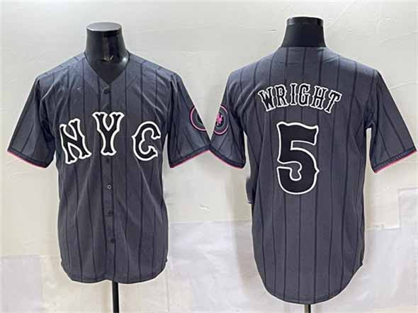New York Mets #5 David Wright Navy City Connect Stitched Baseball Jersey