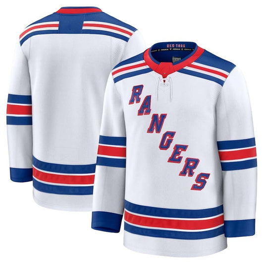 NY.Rangers Fanatics Away Premium Jersey - White Stitched American Hockey Jerseys CROVYIE