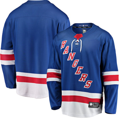 NY.Rangers Fanatics Branded Breakaway Home Jerse Blue Stitched American Hockey Jerseys CROVYIE