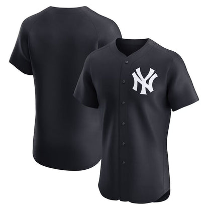 New York Yankees Alternate Elite Jersey - Black Stitched Baseball Jersey