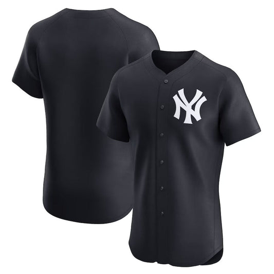 New York Yankees Alternate Elite Jersey - Black Stitched Baseball Jersey