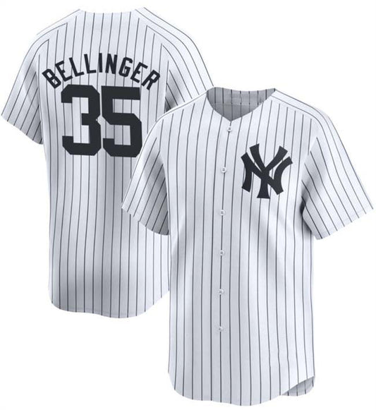 New York Yankees #35 Cody Bellinger White 2024 Home Limited With Name Stitched Baseball Jersey