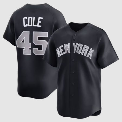 New York Yankees #45 Gerrit Cole Alternate Limited Player Jersey - Navy Stitched Baseball Jersey