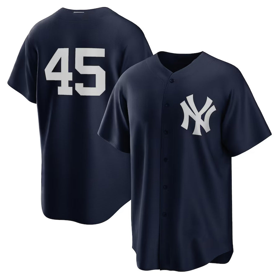 New York Yankees #45 Gerrit Cole Alternate Replica Player Name Jersey - Navy Stitched Baseball Jersey