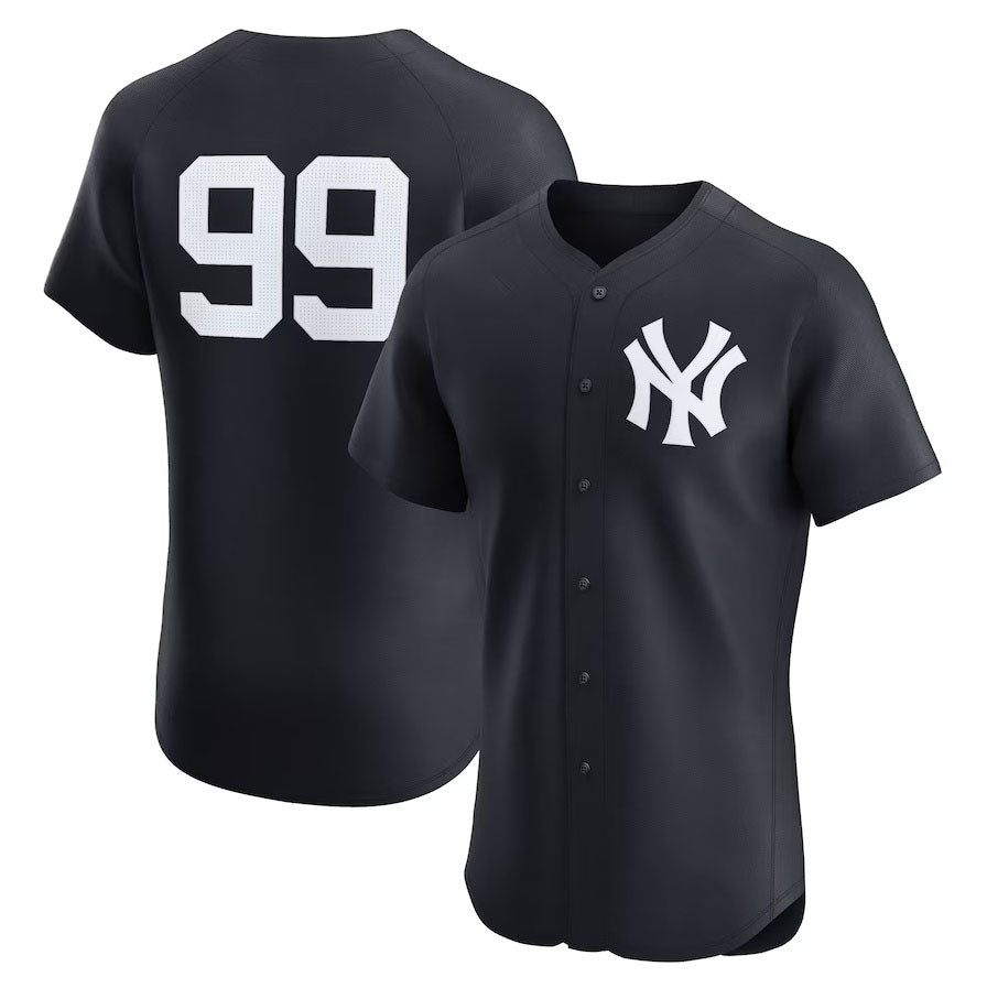 New York Yankees #99 Aaron Judge Alternate 2 Elite Player Jersey - Navy Stitched Baseball Jersey