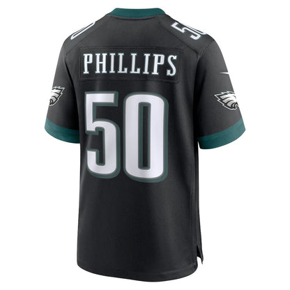 P.Eagles #50 Jaelan Phillips Black Alternate Game Stitched American Football Jerseys