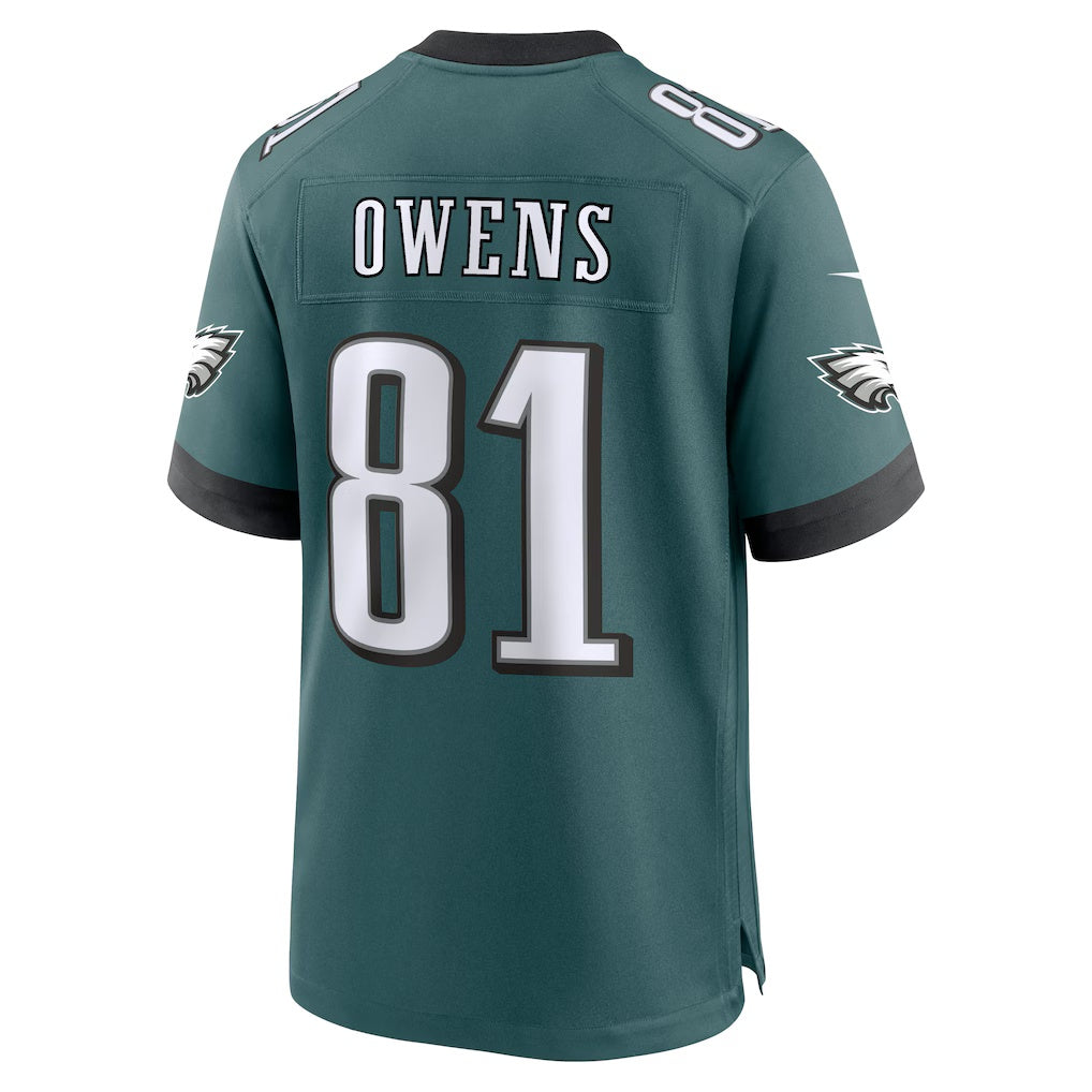 P.Eagles #81 Terrell Owens Midnight Green Team Retired Game Stitched American Football Jerseys