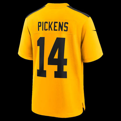 P.Steelers #14 George Pickens Gold Alternate Game Stitched American Football Jerseys