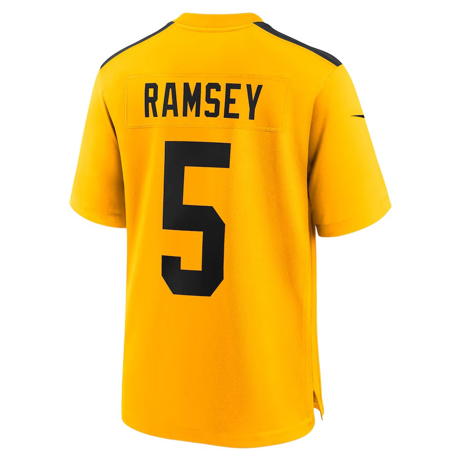 P.Steelers #5 Jalen Ramsey Gold Alternate 1933 Throwback Game Stitched American Football Jerseys