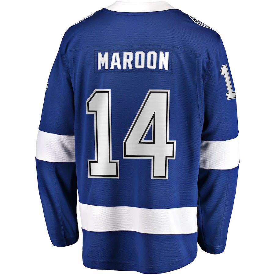 TB.Lightning #14 Pat Maroon Fanatics Branded Replica Player Jersey  Blue Stitched American Hockey Jerseys CROVYIE