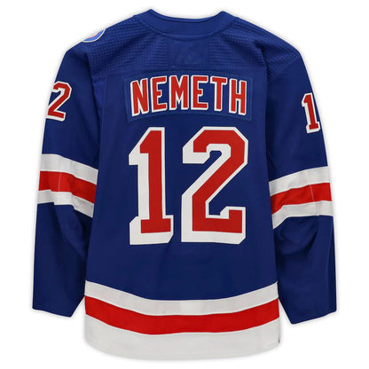 NY.Rangers #12 Patrik Nemeth Fanatics Authentic Game-Used Blue Stitched American Hockey Jerseys CROVYIE