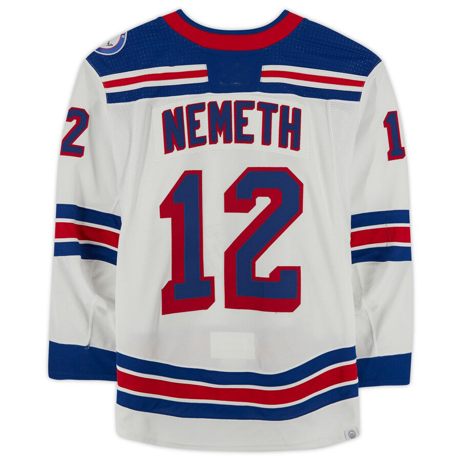 NY.Rangers #12 Patrik Nemeth Fanatics Authentic Game-Used White Stitched American Hockey Jerseys CROVYIE