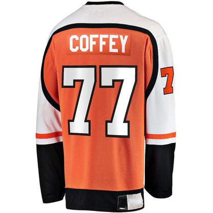 P.Flyers #77 Paul Coffey Fanatics Branded Premier Breakaway Retired Player Jersey  Stitched American Hockey Jerseys CROVYIE