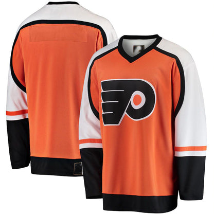 P.Flyers Fanatics Branded Premier Breakaway Heritage Blank Jersey Orange Stitched American Hockey Jerseys CROVYIE