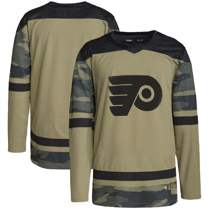 P.Flyers Military Appreciation Team Authentic Practice Jersey Camo Stitched American Hockey Jerseys CROVYIE