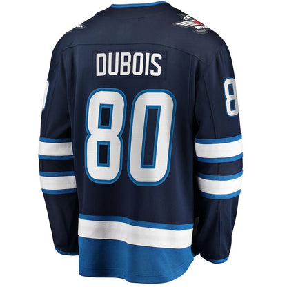 W.Jets #80 Pierre-Luc Dubois Fanatics Branded Breakaway Player Jersey Navy Stitched American Hockey Jerseys CROVYIE