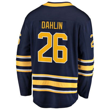 B.Sabres #26 Rasmus Dahlin Fanatics Branded Premier Breakaway Player Jersey Navy Stitched American Hockey Jerseys CROVYIE