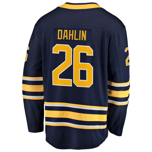 B.Sabres #26 Rasmus Dahlin Fanatics Branded Premier Breakaway Player Jersey Navy Stitched American Hockey Jerseys CROVYIE