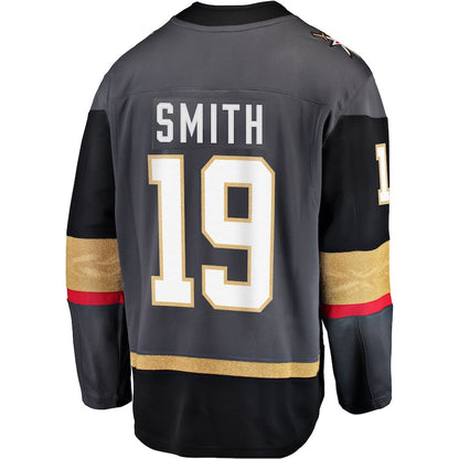 V.Golden Knights #19 Reilly Smith Alternate Breakaway Player Jersey Gray Hockey Jerseys CROVYIE