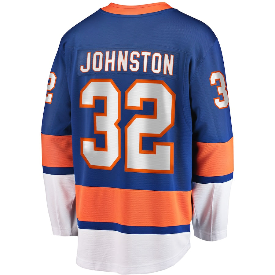 NY.Islanders #32 Ross Johnston Fanatics Branded Home Breakaway Player Jersey Royal Stitched American Hockey Jerseys CROVYIE