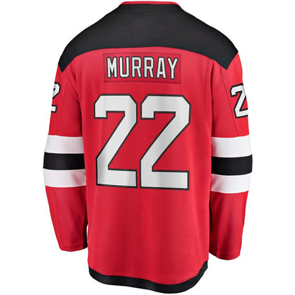 NJ.Devils #22 Ryan Murray Fanatics Branded Youth Breakaway Player Jersey Red Stitched American Hockey Jerseys CROVYIE