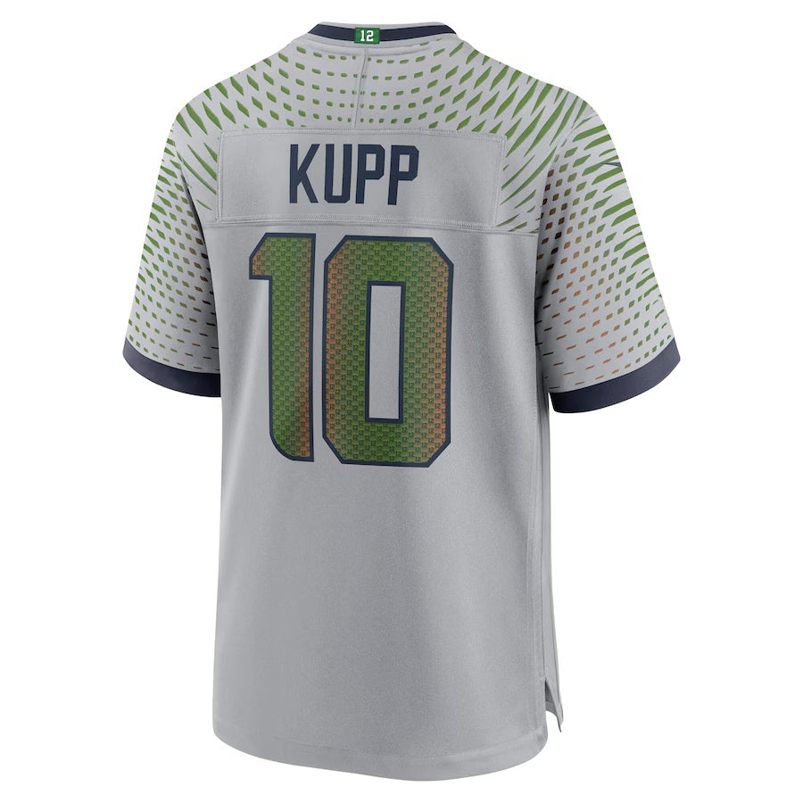 S.Seahawks #10 Cooper Kupp 2025 Rivalries Collection Game Jersey-CROVYIE - Wolf Gray Stitched American Football Jersey-CROVYIE