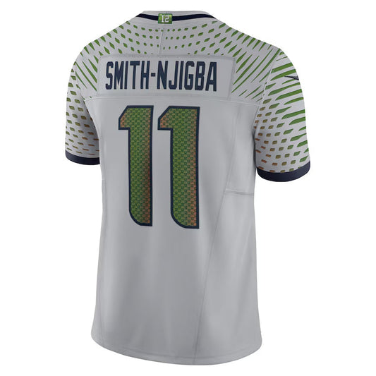S.Seahawks #11 Jaxon Smith-Njigba 2025 Rivalries Collection Limited Jersey-CROVYIE - Wolf Gray Stitched American Football Jersey-CROVYIE