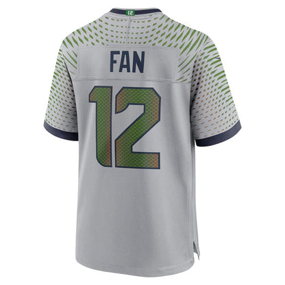 S.Seahawks #12s 2025 Rivalries Collection Game Jersey-CROVYIE - Wolf Gray Stitched American Football Jersey-CROVYIE