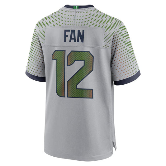 S.Seahawks #12s 2025 Rivalries Collection Game Jersey-CROVYIE - Wolf Gray Stitched American Football Jersey-CROVYIE