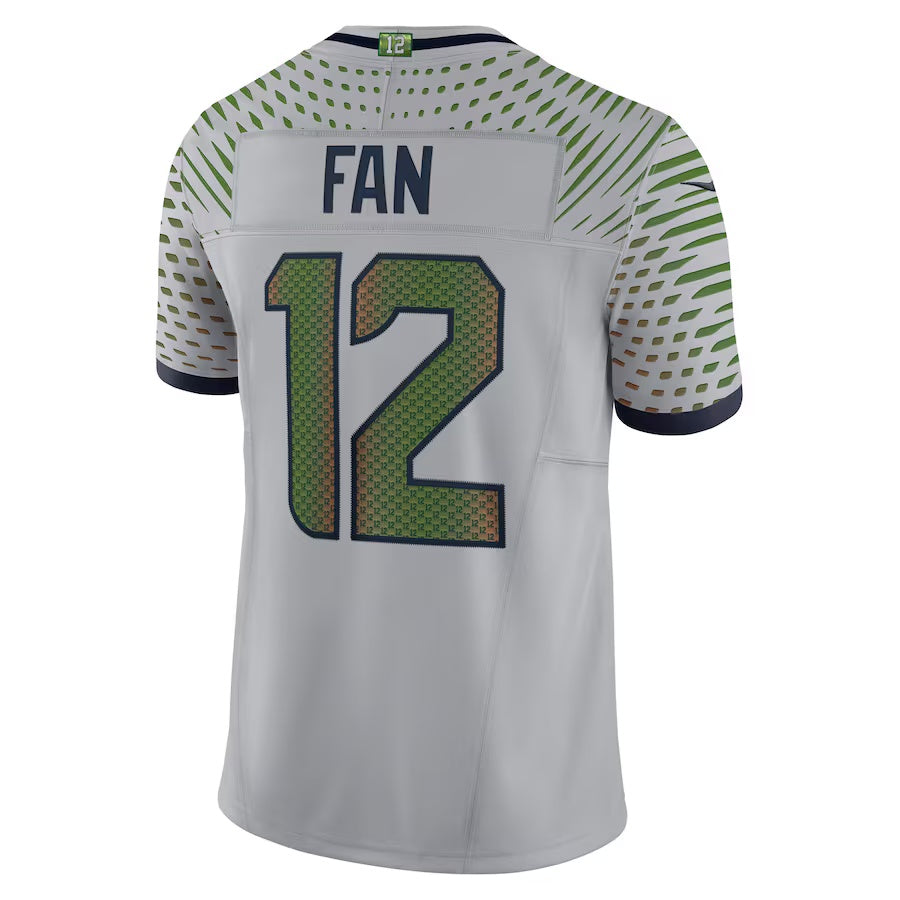 S.Seahawks #12s 2025 Rivalries Collection Limited Jersey-CROVYIE - Wolf Gray Stitched American Football Jersey-CROVYIE