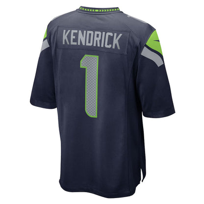 S.Seahawks #1 Derion Kendrick College Navy Team Game Stitched American Football Jerseys
