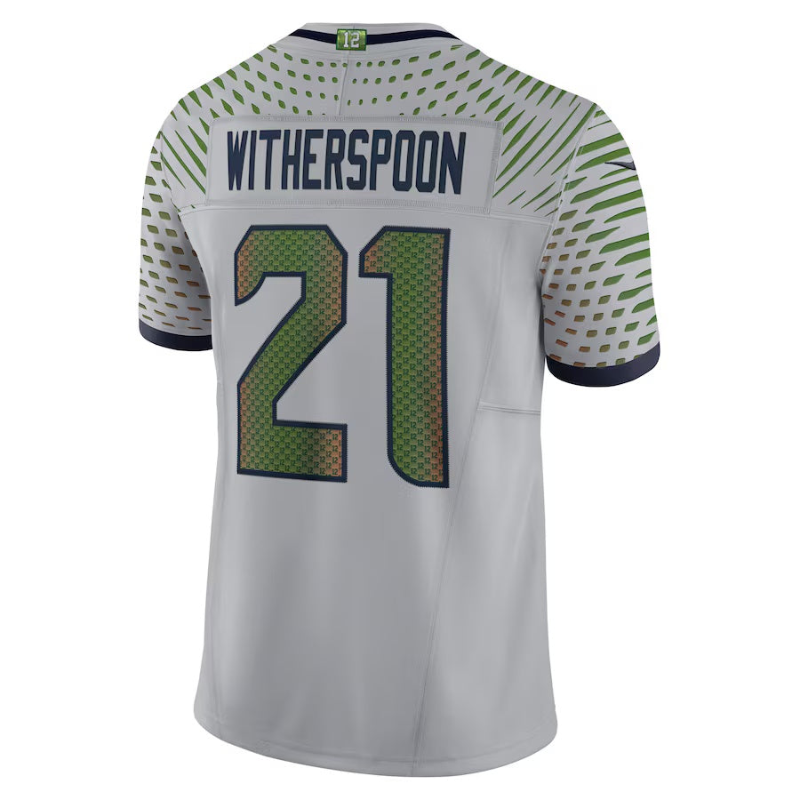 S.Seahawks #21 Devon Witherspoon 2025 Rivalries Collection Limited Jersey-CROVYIE - Wolf Gray Stitched American Football Jersey-CROVYIE