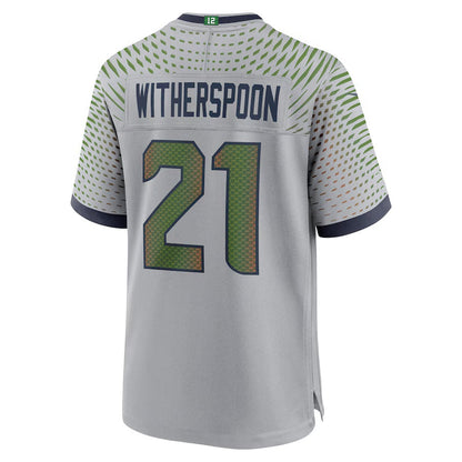 S.Seahawks #21 Devon Witherspoon 2025 Rivalries Collection Game Jersey-CROVYIE - Wolf Gray Stitched American Football Jersey-CROVYIE