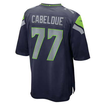 S.Seahawks #77 Bryce Cabeldue College Navy Team Game Stitched American Football Jerseys