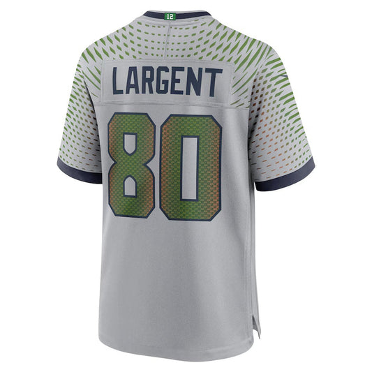 S.Seahawks #80 Steve Largent 2025 Rivalries Collection Retired Player Game Jersey-CROVYIE - Wolf Gray Stitched American Football Jersey-CROVYIE