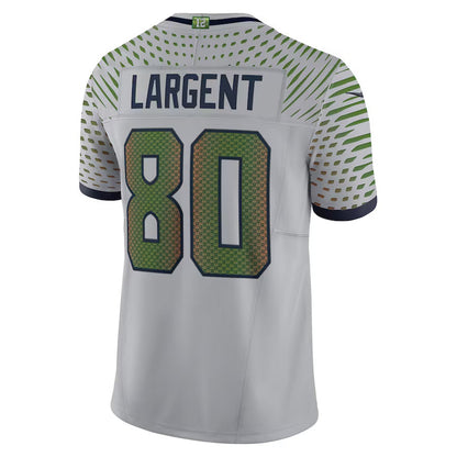 S.Seahawks #80 Steve Largent 2025 Rivalries Collection Retired Player Limited Jersey-CROVYIE - Wolf Gray Stitched American Football Jersey-CROVYIE