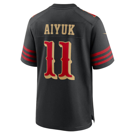 SF.49ers #11 Brandon Aiyuk 2025 Rivalries Collection Game Jersey-CROVYIE - Black Stitched American Football Jersey-CROVYIE