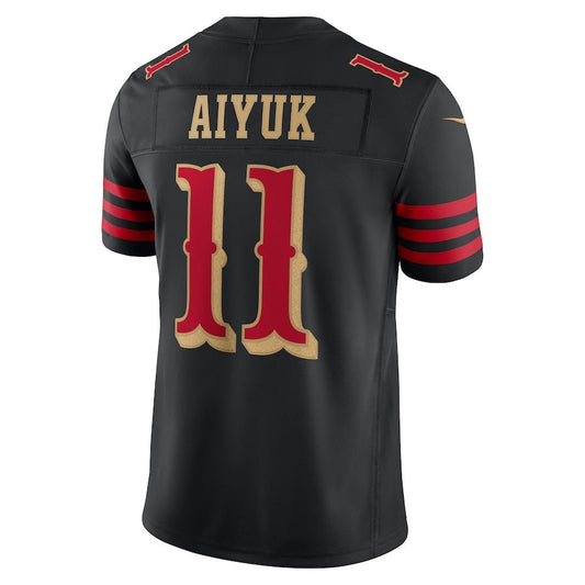 SF.49ers #11 Brandon Aiyuk 2025 Rivalries Collection Limited Jersey-CROVYIE - Black Stitched American Football Jersey-CROVYIE