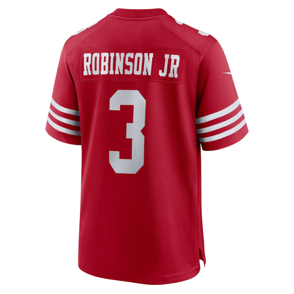 SF.49ers #3 Brian Robinson Jr. Scarlet Team Game Stitched American Football Jerseys