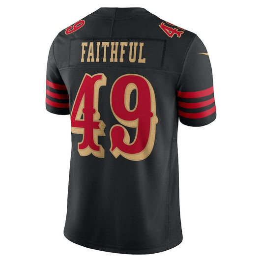 SF.49ers #49 The Faithful 2025 Rivalries Collection Limited Jersey-CROVYIE - Black Stitched American Football Jersey-CROVYIE