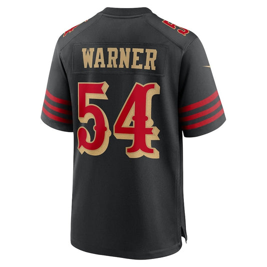 SF.49ers #54 Fred Warner 2025 Rivalries Collection Game Jersey-CROVYIE - Black Stitched American Football Jersey-CROVYIE